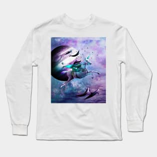 Epic Frog Riding Unicorn Long Sleeve T-Shirt